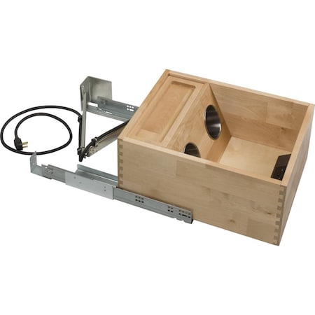 Hardware Resources 15" Powered Vanity Drawer PVGD15-SC